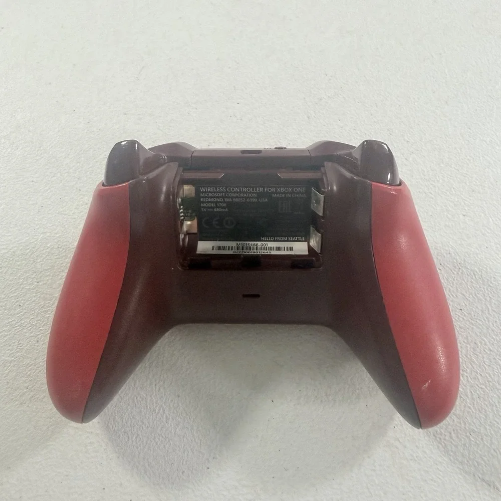 Xbox One Wireless Controller Deep Red Model 1708 Bluetooth FOR PARTS/REPAIR READ